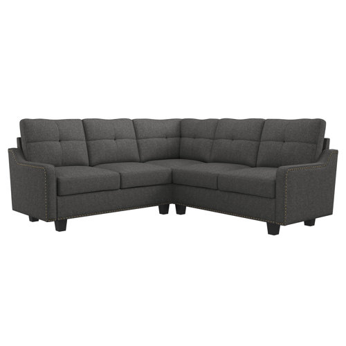 Honbay Living Room 3+2 Corner Sectional Sofa Dark Gray & Reviews Wayfair